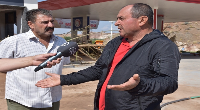 Aksaray'daki sele çalıştığı akaryakıt istasyonunda yakalanan işçi yaşadıklarını anlattı