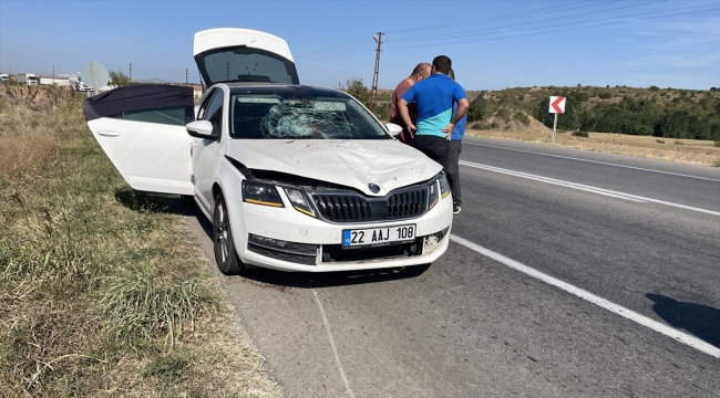 Edirne'de otomobilin çarptığı yaya hayatını kaybetti