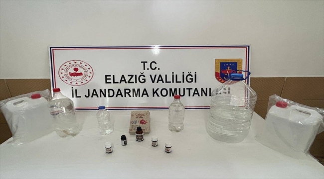 Elazığ'da kaçak içki ürettiği iddiasıyla 1 şüpheli yakalandı