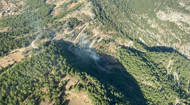 Muğla'da çıkan orman yangınına müdahale ediliyor