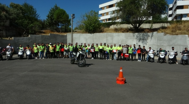 Muğla'da motosiklet kullananlara güvenli sürüş eğitimi