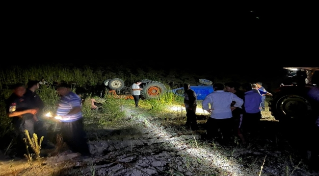 Osmaniye'de devrilen traktörün sürücüsü yaşamını yitirdi