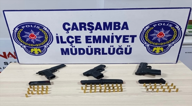 Samsun'da ruhsatsız tabanca operasyonunda 2 şüpheli yakalandı