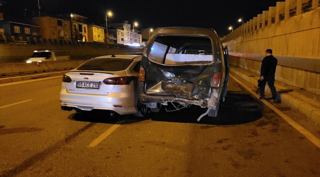 Samsun'da zincirleme trafik kazasında 7 kişi yaralandı