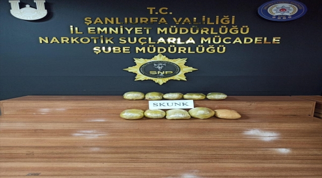 Şanlıurfa'da 20 kilo 830 gram sentetik uyuşturucu ele geçirildi