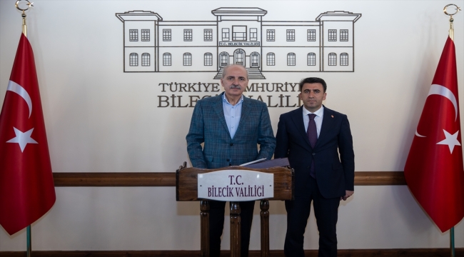 TBMM Başkanı Kurtulmuş Bilecik Valiliğini ziyaret etti