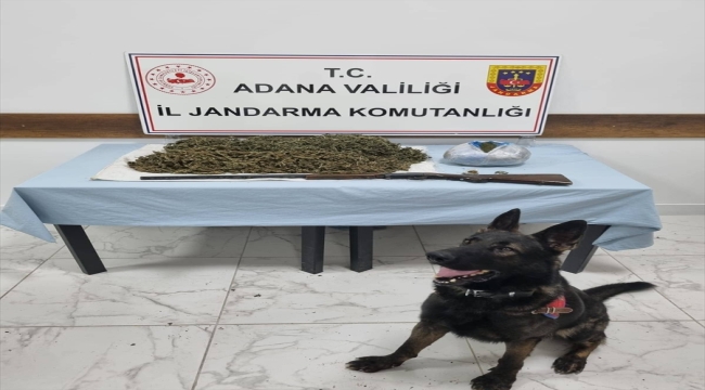 Adana'da esrar ve ruhsatsız av tüfeği ele geçirildi