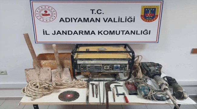 Adıyaman'da kaçak kazı yapan 5 şüpheli yakalandı