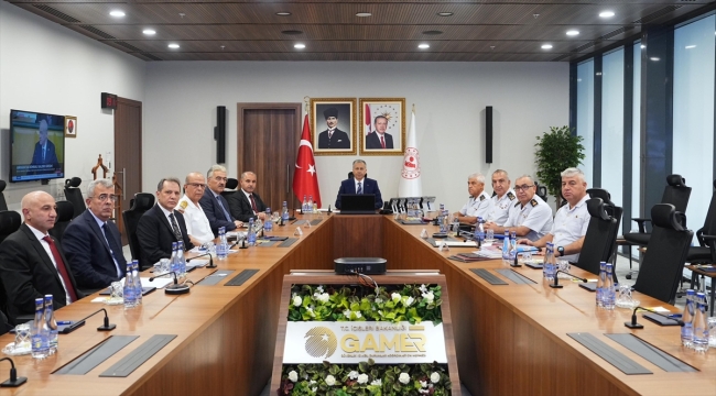 Bakan Yerlikaya başkanlığında terörle mücadele konulu videokonferans toplantısı yapıldı