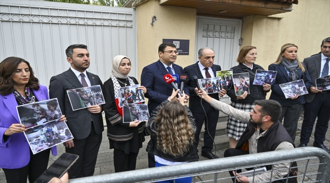 DEVA Partisi milletvekilleri İsrail'in Gazze'deki saldırılarını kınadı 