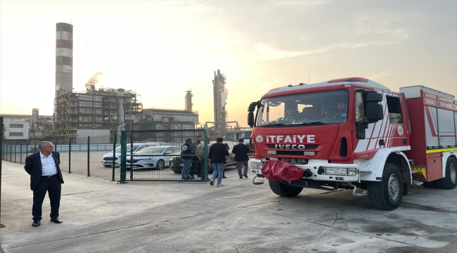 Kocaeli'de gübre fabrikasında çıkan yangın söndürüldü