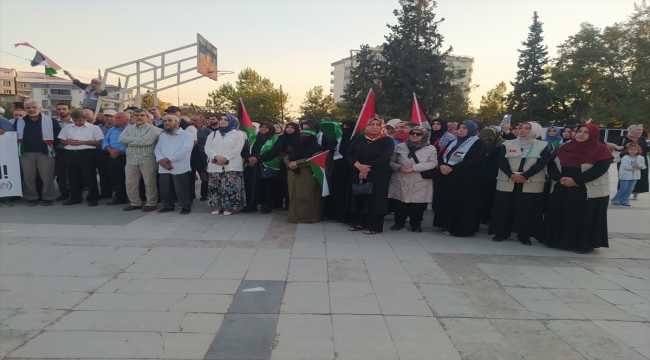 Kahramanmaraş'ta Filistinlilere destek amacıyla gösteri düzenlendi