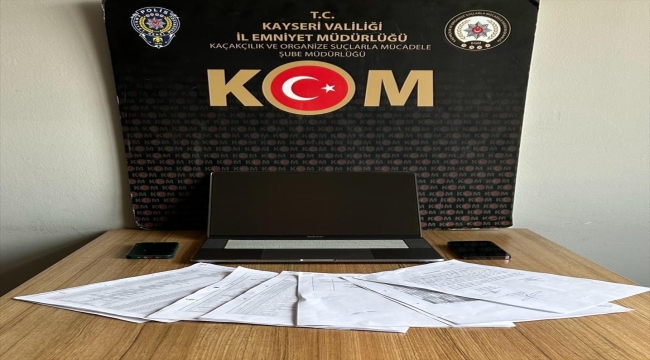 Kayseri'de tefecilik yaptıkları iddiasıyla 7 şüpheli yakalandı