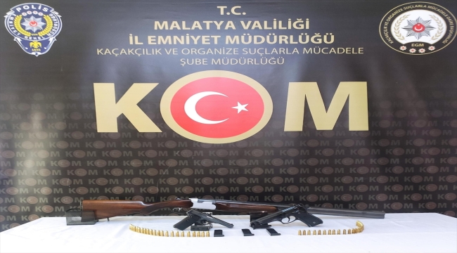 Malatya'da silah ve mühimmat kaçakçılığı operasyonunda 4 şüpheli yakalandı