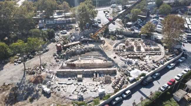 Marmaray kazılarında bulunan Bizans dönemi kalıntıları Sarayburnu Parkı'nda sergilenecek 