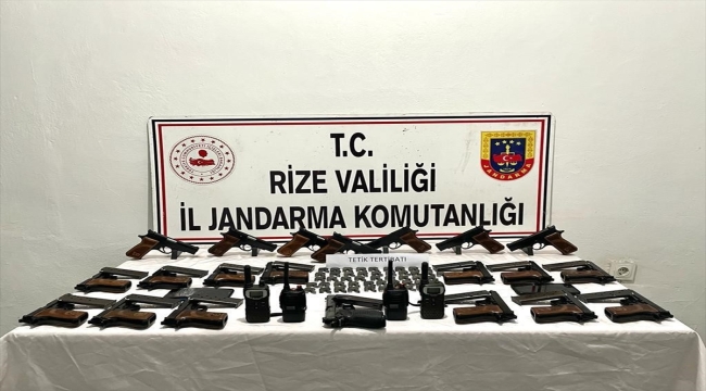 Rize'de 2 kaçak silah atölyesine düzenlenen operasyonda 2 kişi yakalandı