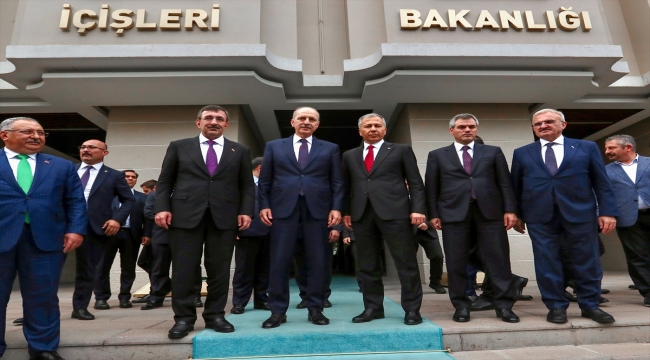 TBMM Başkanı Kurtulmuş, İçişleri Bakanı Yerlikaya'yı ziyaret etti