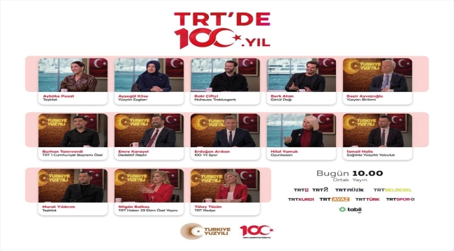 "TRT'de 100. Yıl" programında 100. yıl özel projeleri konuşulacak