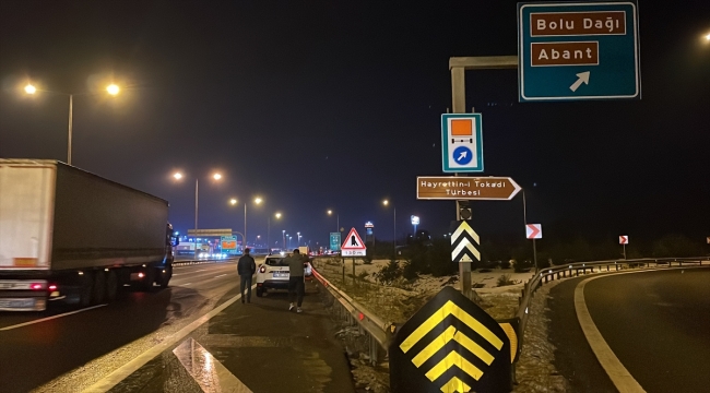 Anadolu Otoyolu'nun Bolu Dağı geçişinde İstanbul istikameti ulaşıma açıldı