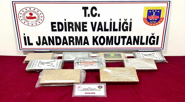 Edirne'de bir tırda 10 kilogram kokain ele geçirildi