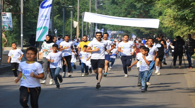 Iraklı yetim çocuklar, Bağdat'ta "Gazze için" koştu