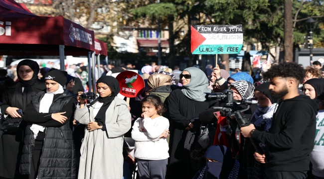 İstanbul'da kadınların Filistin'e destek için başlattığı oturma eylemi 14. gününde