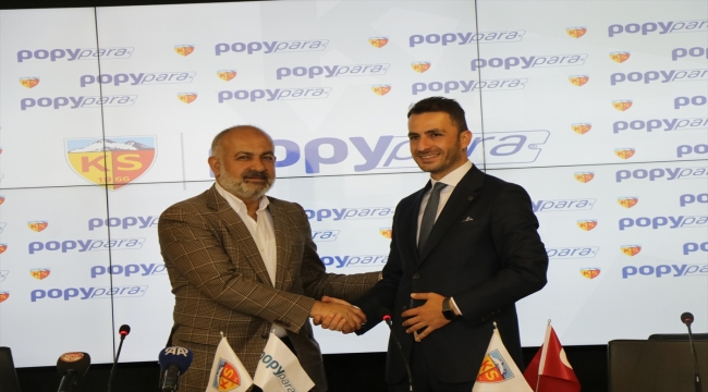 Kayserispor ile Popypara arasında sponsorluk anlaşması imzalandı