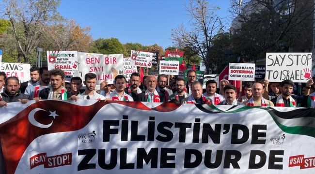 Konya ve çevre illerde İsrail'in Gazze'ye saldırıları protesto edildi