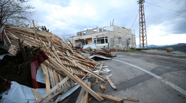 Ordu'da fırtına sonrası hasar tespitine başlandı 