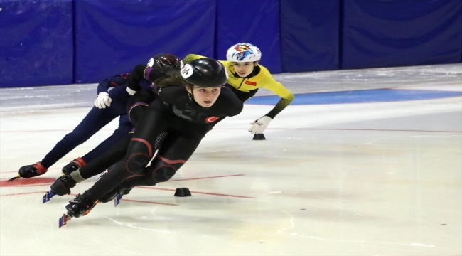 Short Track Türkiye Federasyon Kupası 1-2 Yarışması, Erzurum'da başladı