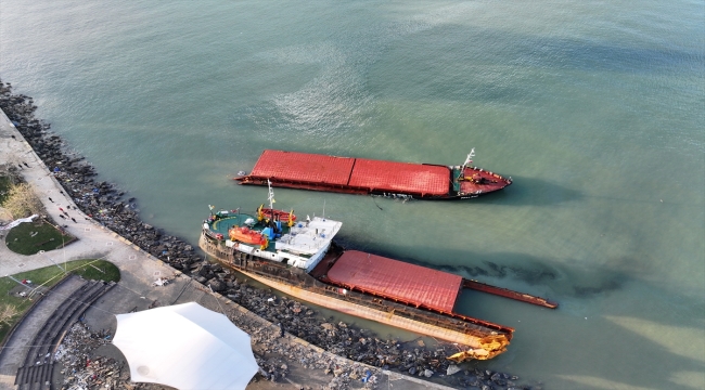 Zonguldak'ta batan geminin personelini arama kurtarma çalışmaları sürüyor