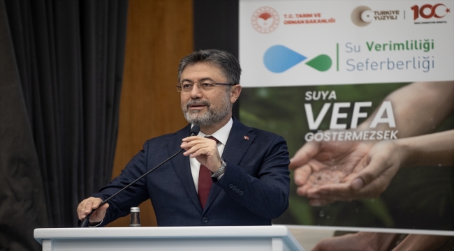 Bakan Yumaklı, Su Verimli Kentler ve Belediye Su Kardeşliği Etkinliği'nde konuştu