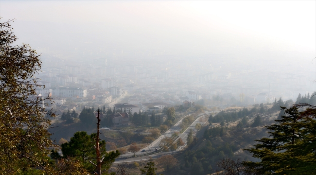 Elazığ sis bulutuyla kaplandı 