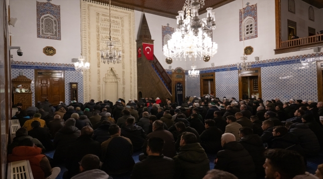 Hacı Bayram-ı Veli Camisi'nde şehitler için dua edildi