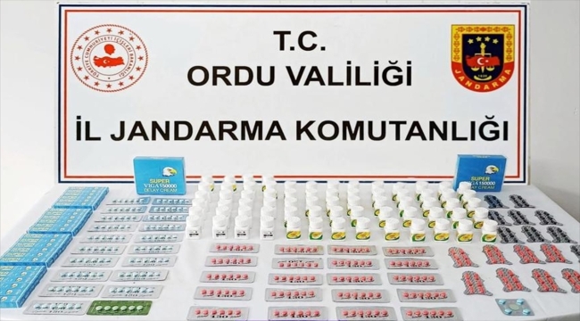 Ordu'da 73 yaşındaki kişinin kargosunda 4 bin cinsel uyarıcı hap ve ürün ele geçirildi