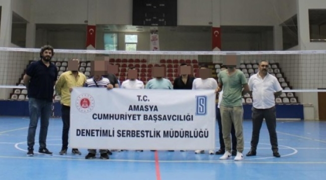 Amasya'da DS yükümlülerine voleybol etkinliği gerçekleştirildi