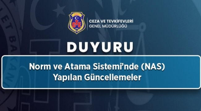 NAS tayin sisteminde güncelleme yapıldı