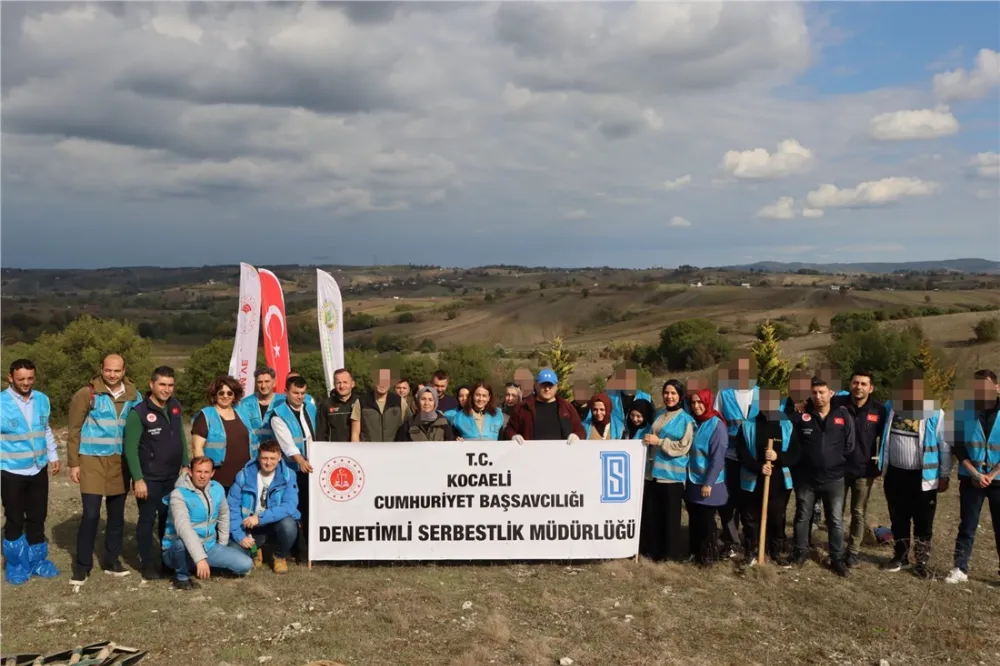 Kocaeli’de “Adalet Ormanı”nda Filistin İçin 500 Fidan Toprakla Buluştu