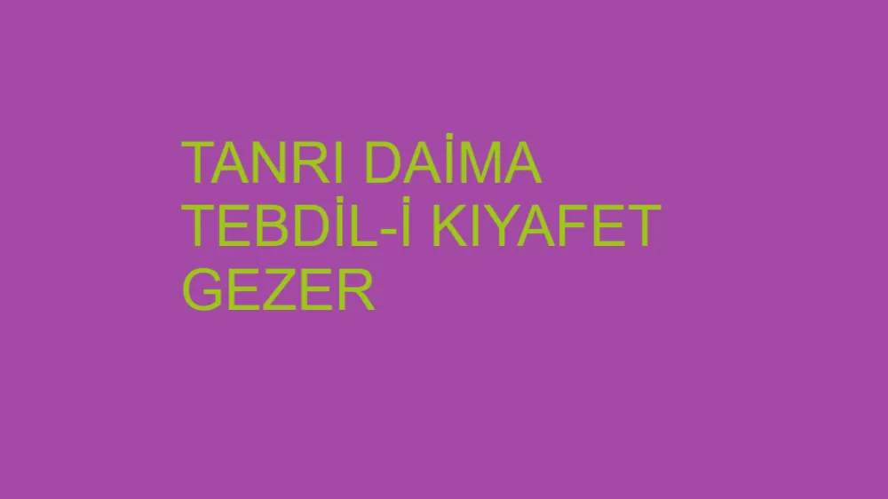 Tanrı Daima Tebdil-i Kıyafet Gezer Kitap Özeti