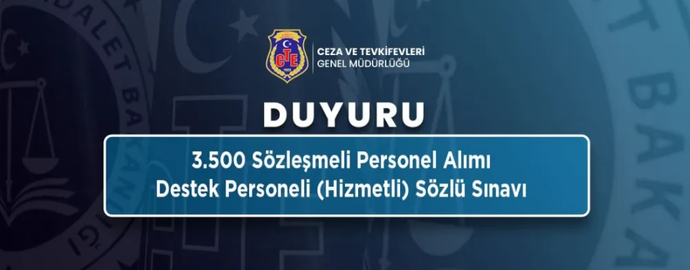 CTE 24 Sözleşmeli Destek Personeli Alımı İçin Sınav İzni Verdi